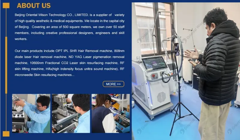 Welcome! Client visit our factory, Test Alexandrite Laser