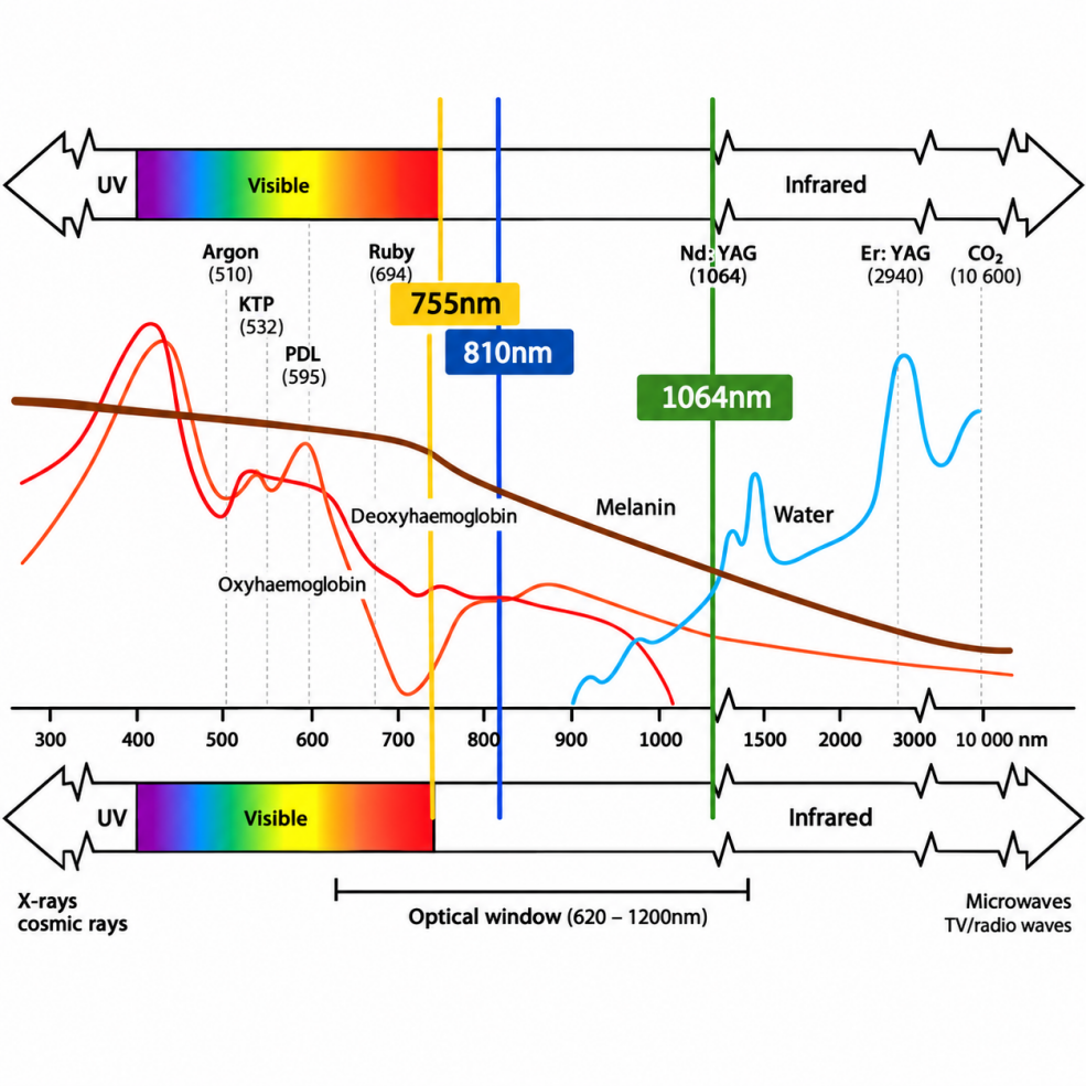 Understanding 532nm, 755nm and 1064nm Picosecond Laser Wavelengths