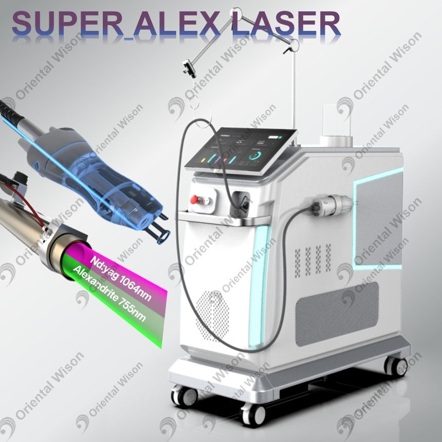 Alexway Alexandrite Laser Hair Removal ND YAG Long Pulse Laser Vascular Pigment Removal Beauty Equipment