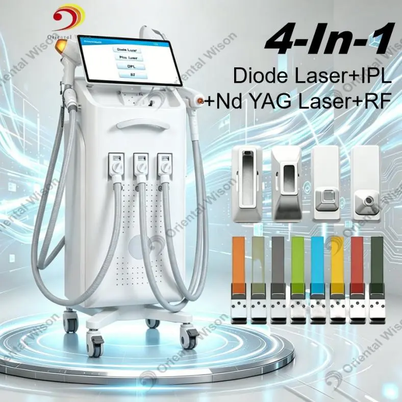 Diode Laser IPL YAG Laser RF Machine