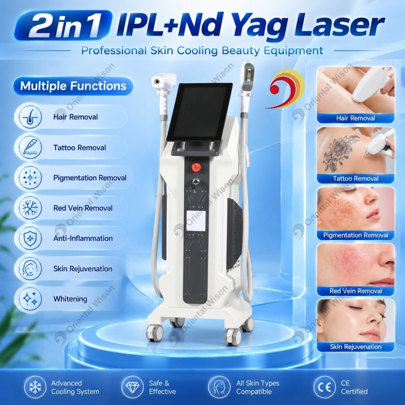 IPL Nd Yag Laser Skin Rejuvenation Tattoo Removal
